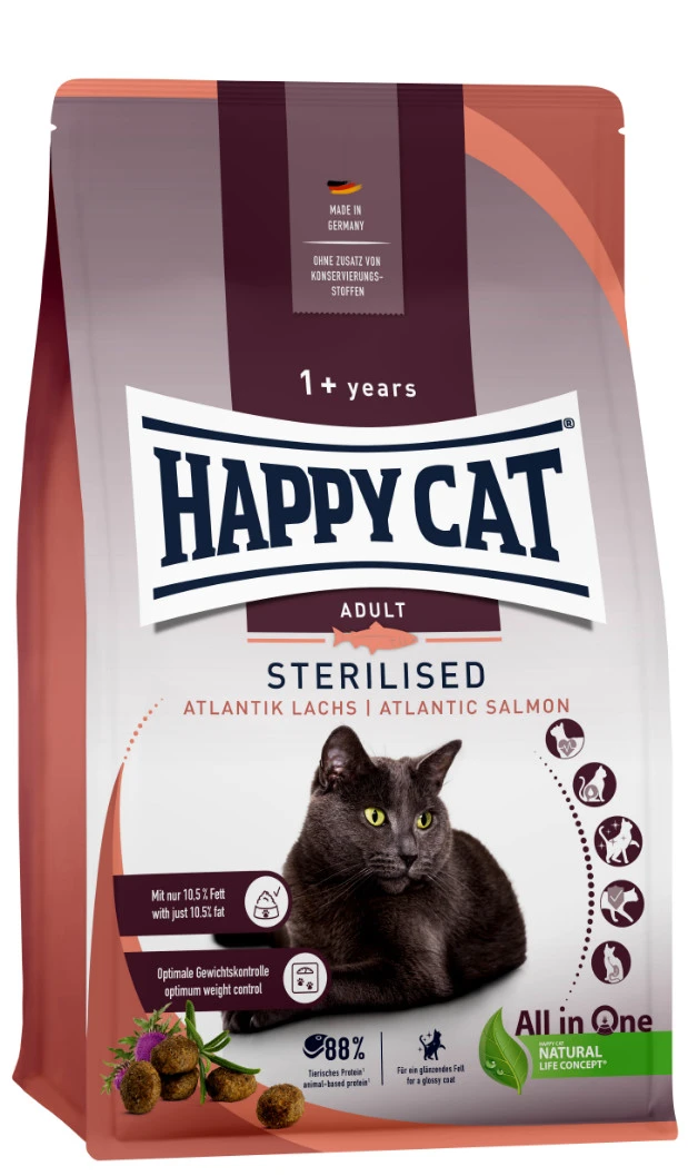 Happy Cat Stériliser Saumon de l'Atlantique 10kg